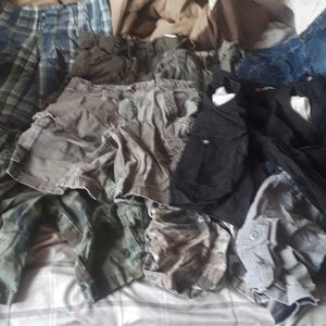 9 boys size 8 mostly cargo shorts